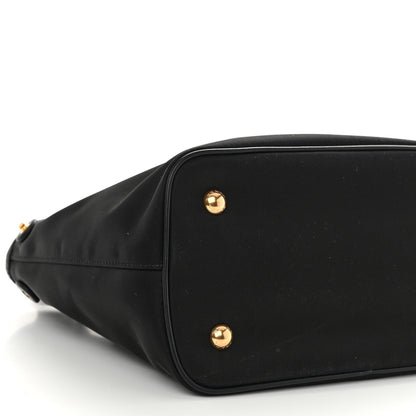 Prada Tessuto Nylon Soft Calf Small Tote Black 8 of 9