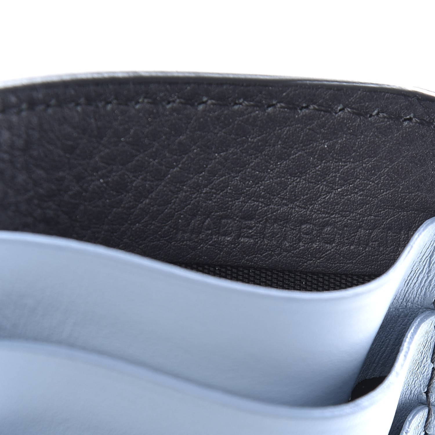 Burberry Grained Calfskin Two Tone Somerset Coin Case Card Holder Navy 6 of 6