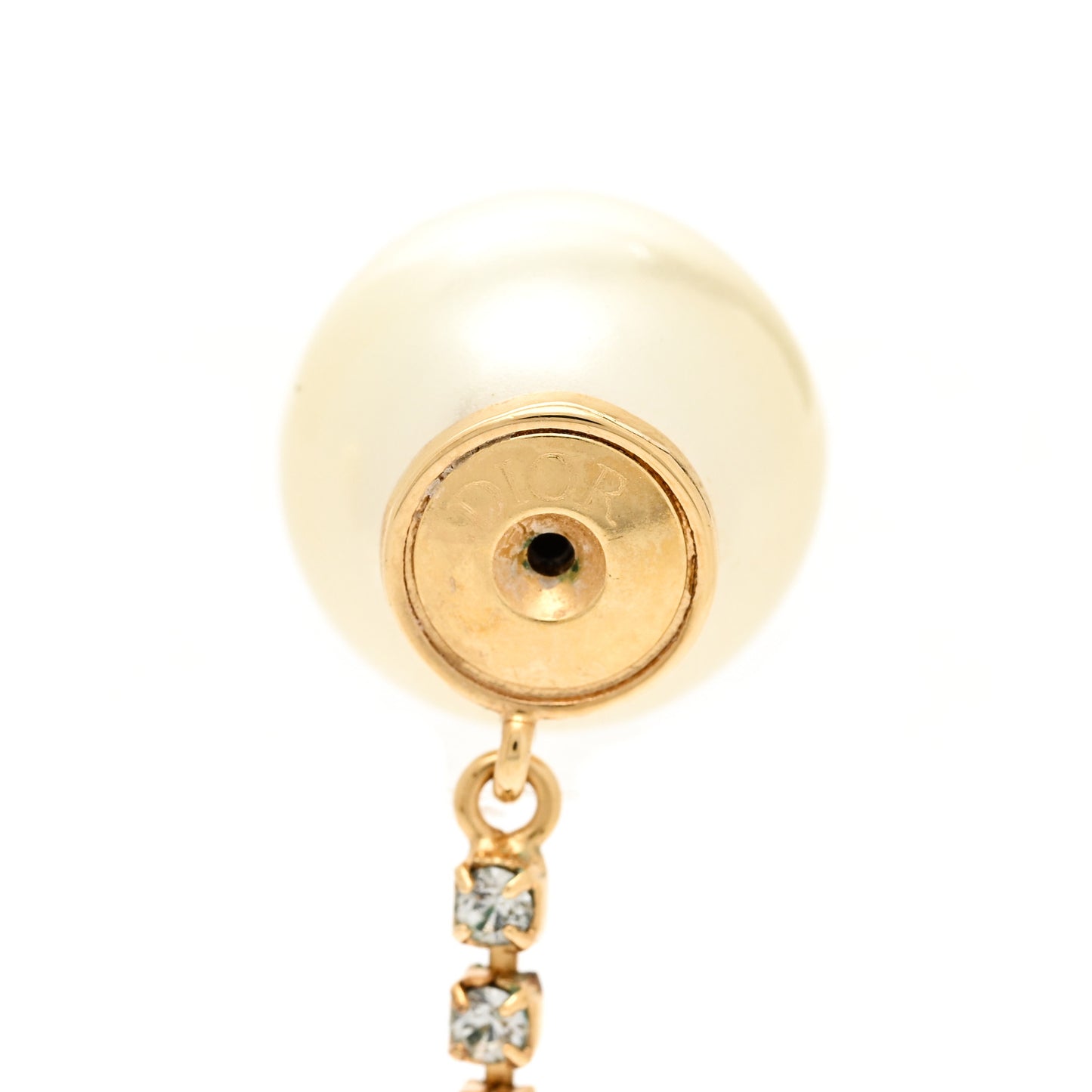 Pearl Crystal Star Tribale Dangle Chain Earrings Gold