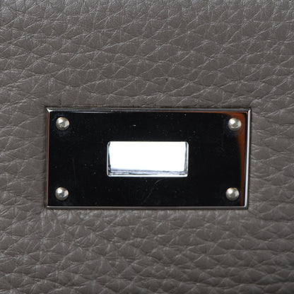 Hermes Togo Horseshoe Tri Color Kelly Retourne 40 Etain Gris Tourterelle Graphite 24 of 41