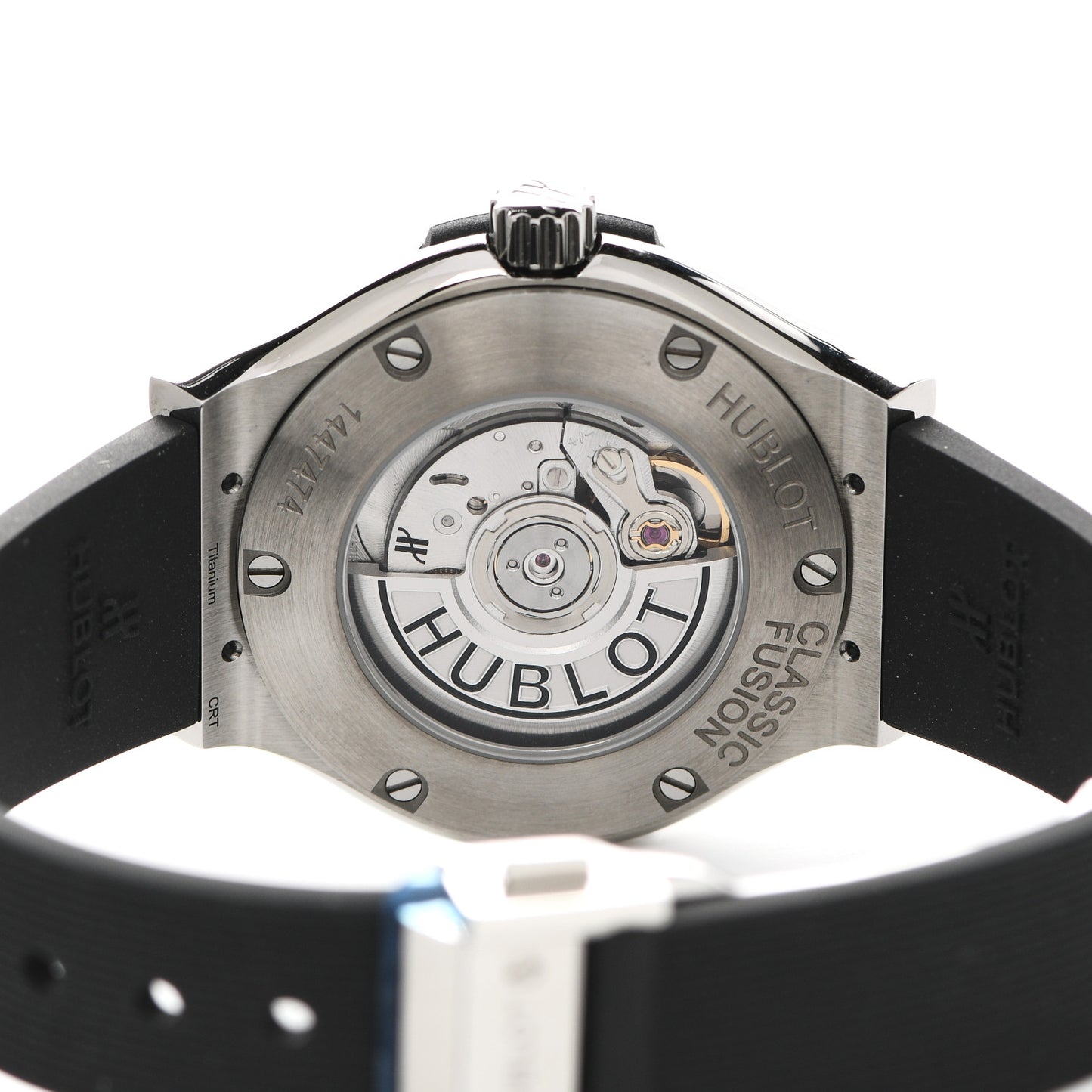 Titanium Rubber Diamond Bezel 33mm Classic Fusion Automatic Watch Black 582.NX.1170.RX.1204
