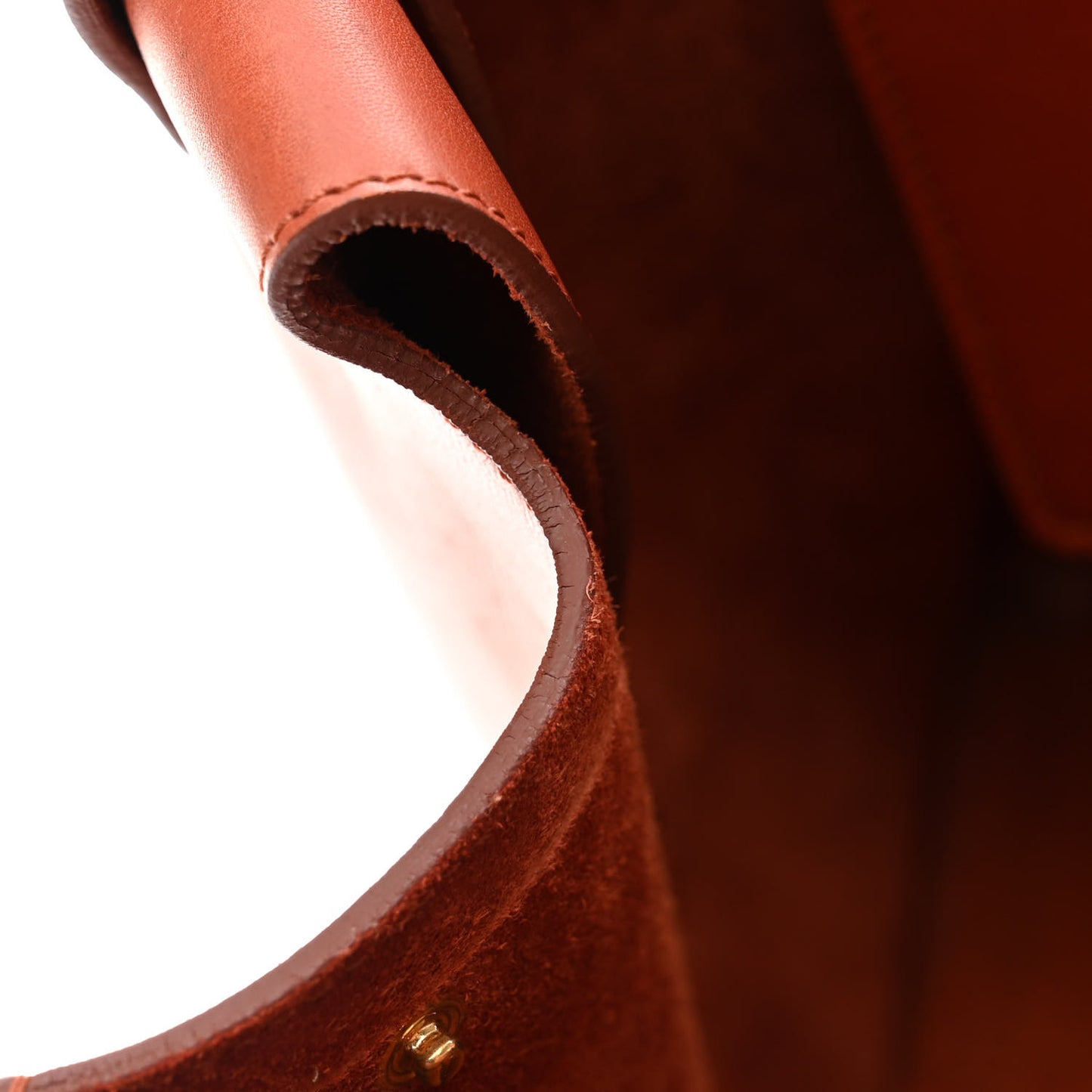 Natural Calfskin Small Tie Knot Tote Tan