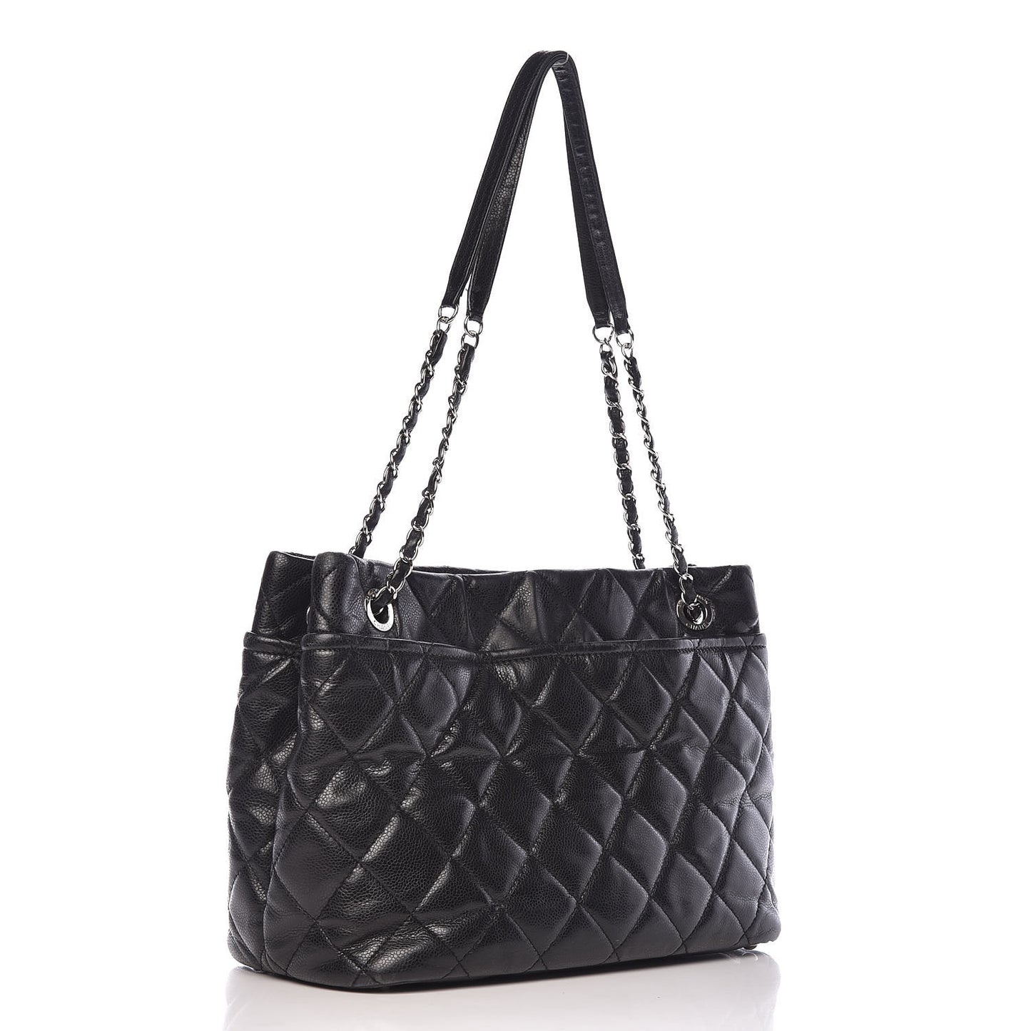 Caviar Quilted CC Timeless Soft Tote Black