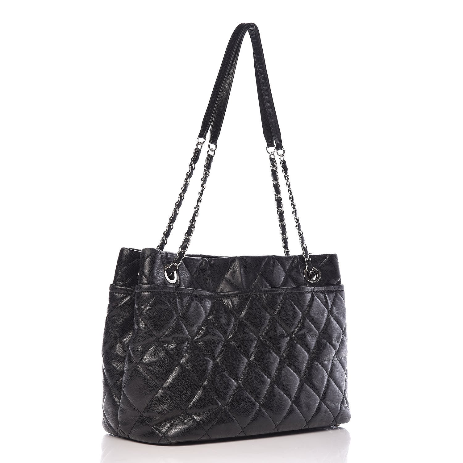 Chanel Caviar Quilted CC Timeless Soft Tote Black 3 of 19