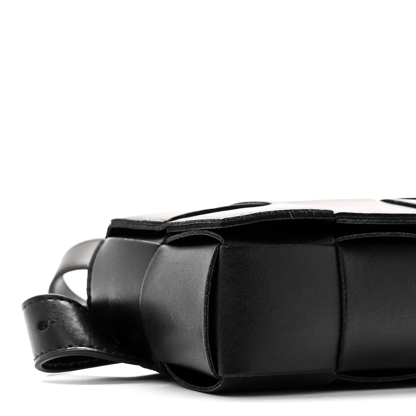 Nappa Maxi Intreccio The Belt Cassette Bag Black