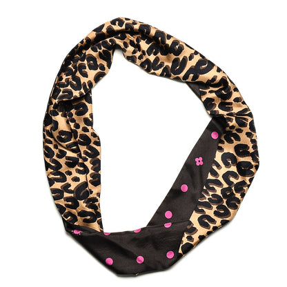Louis Vuitton Silk Leopard Snood Scarf 1 of 7