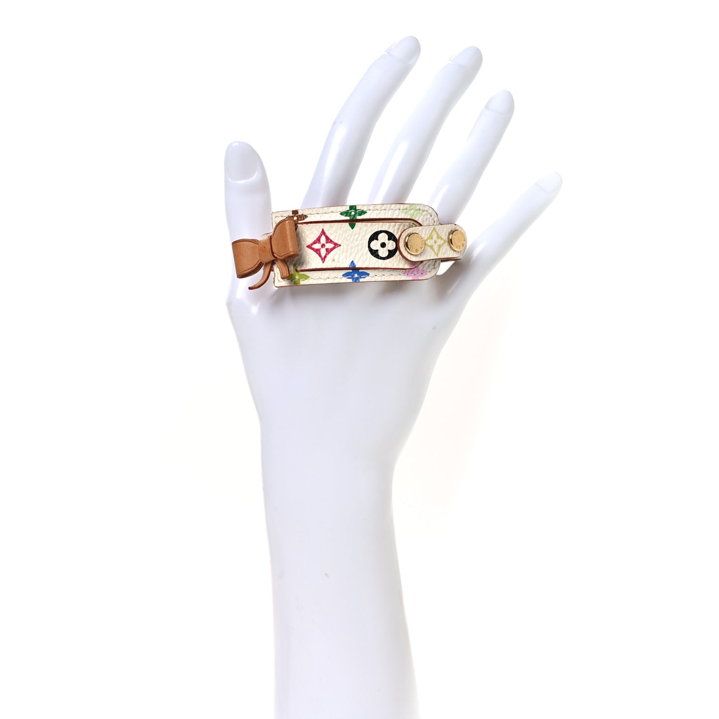 Monogram Multicolor Address Wish Bracelet White