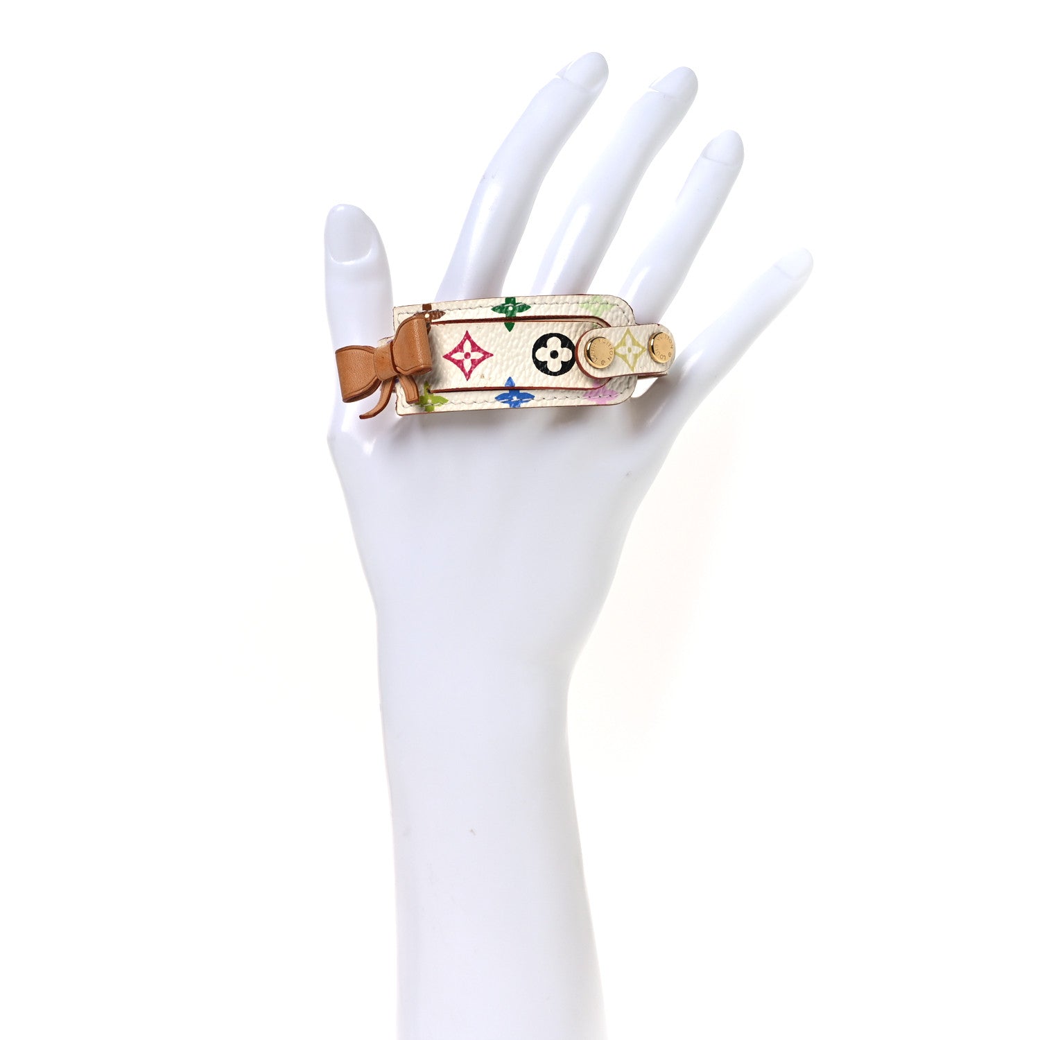 Louis Vuitton Monogram Multicolor Address Wish Bracelet White 2 of 8