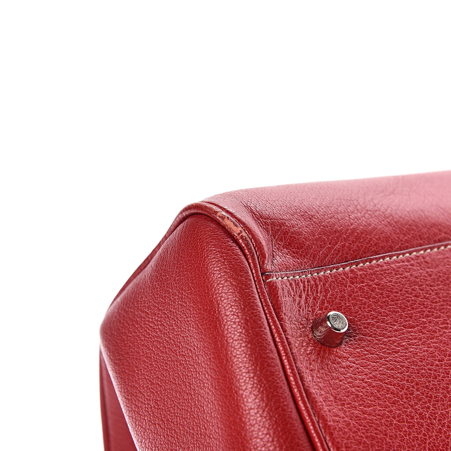 Prada Goatskin Cerniera Doctor Bag Rubino 7 of 14
