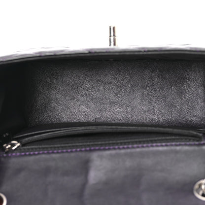Chanel Patent Quilted Mini Square Flap Purple 4 of 10