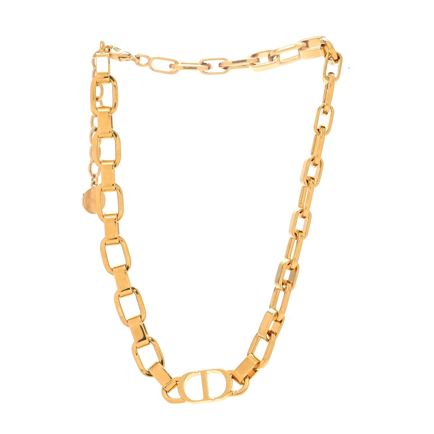 Metal 30 Montaigne Chain Choker Necklace Gold