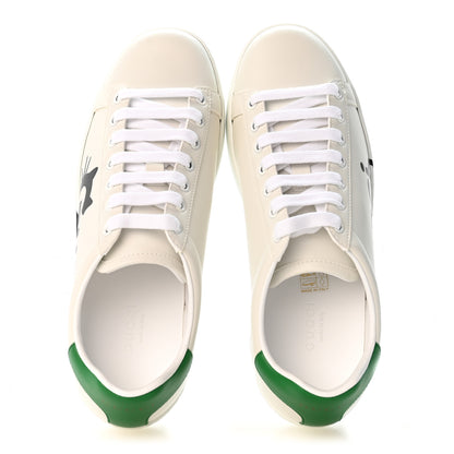 Gucci Evolution Calfskin Cat Womens Ace Sneakers 36.5 White New Shamrock 2 of 10