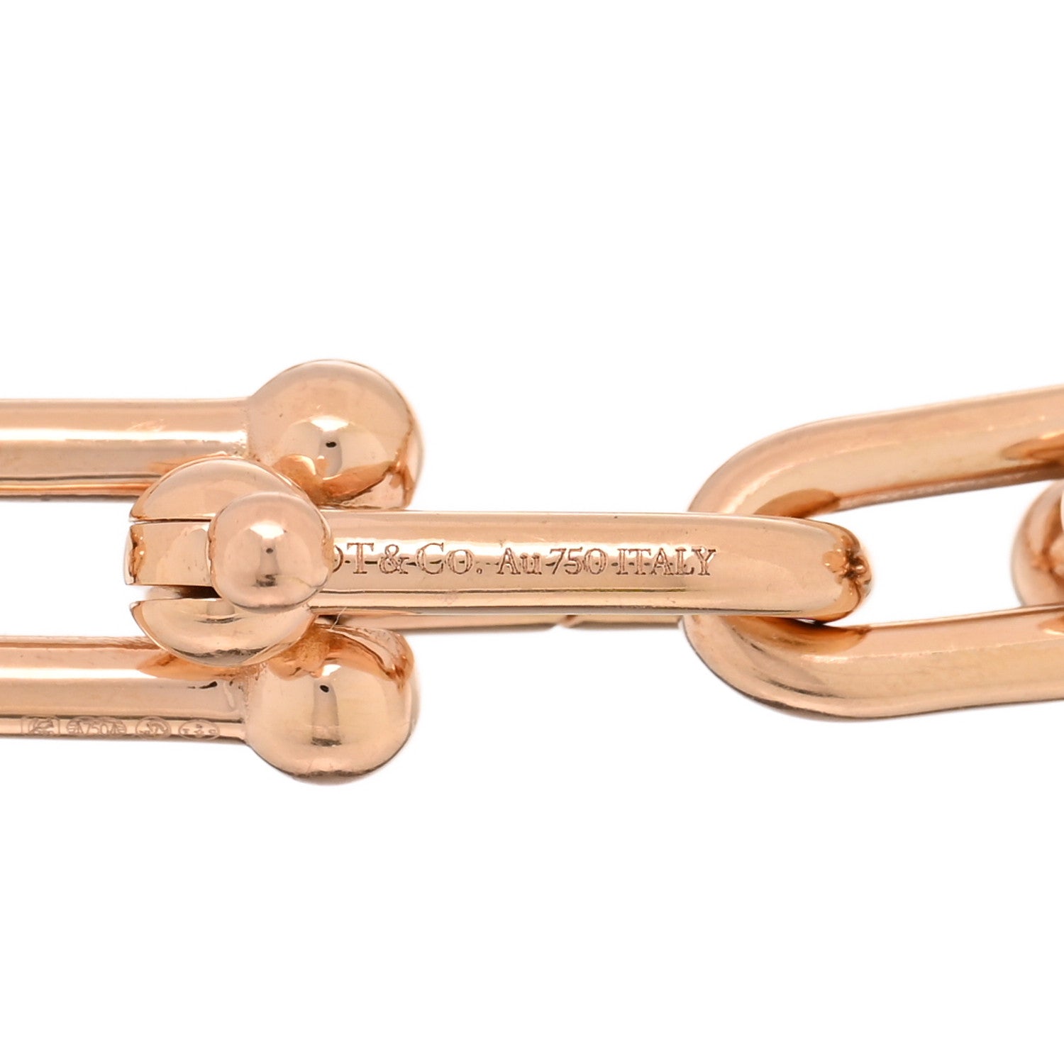 Tiffany 18K Rose Gold Medium HardWear Link Bracelet 3 of 3