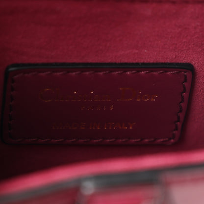 Christian Dior Supple Calfskin Mini Saddle Bag With Strap Purple 6 of 10