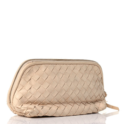 Bottega Veneta Nappa Intrecciato Cosmetic Pouch Bianco 2 of 6