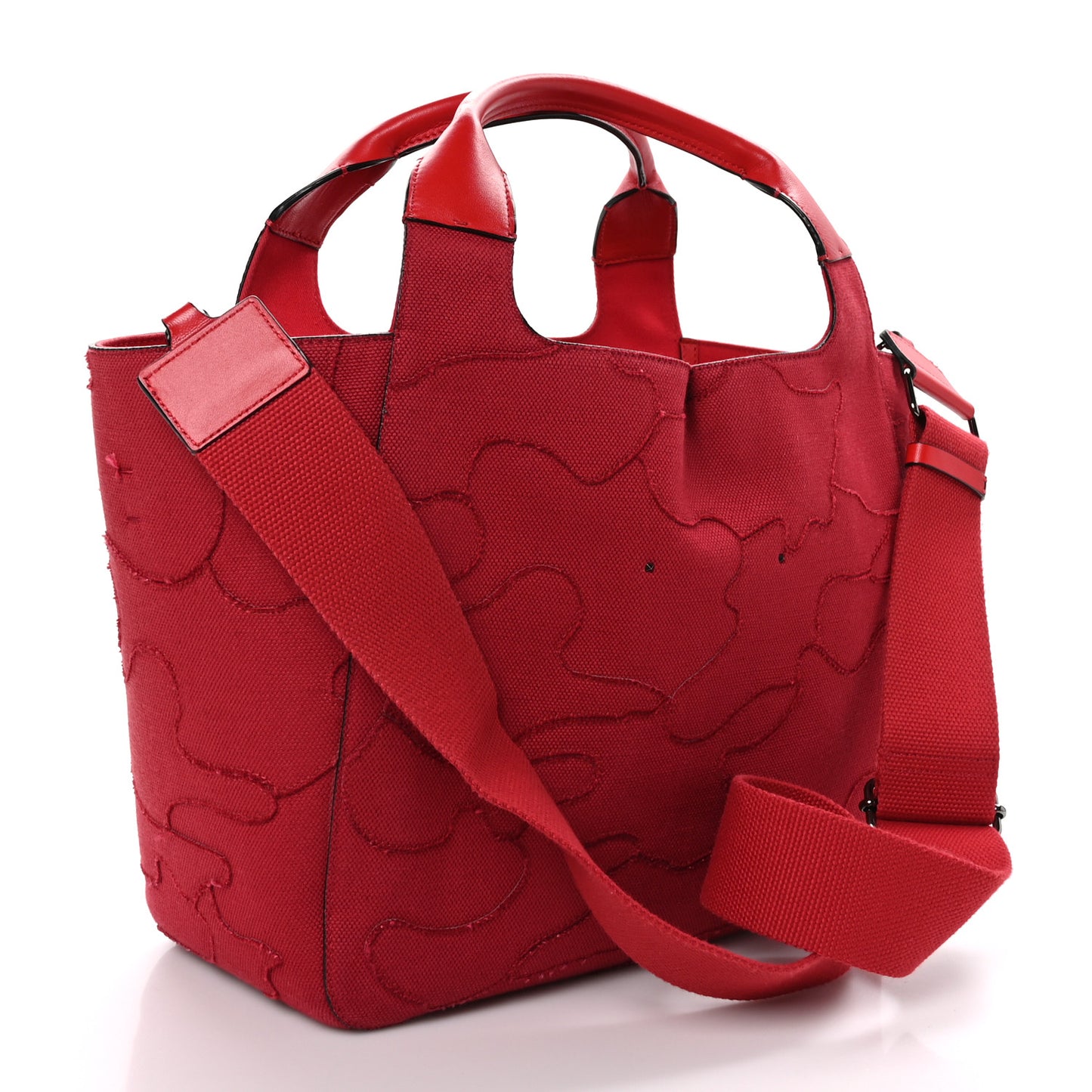 Canvas Atelier 07 Camouflage Edition Medium Tote Bag Red