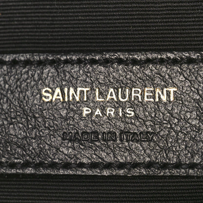 Saint Laurent Suede Studded Woven Monogram Lou Camera Bag Cinnamon 6 of 8