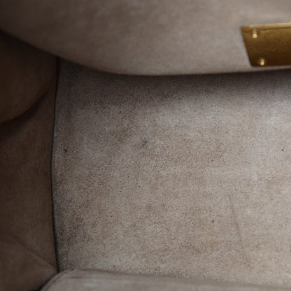 Celine Calfskin Suede Medium Tri-Color Trapeze Taupe 9 of 23