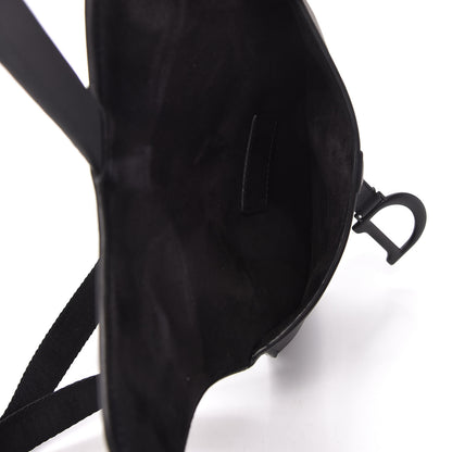 Christian Dior Ultra Matte Calfskin Saddle Belt Bag Black 5 of 9