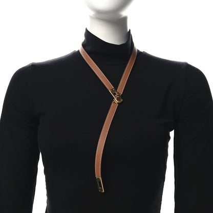 Hermes Swift Kelly Lariat Necklace Gold 2 of 5