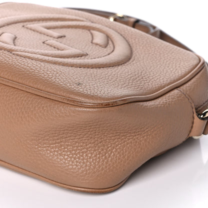 Gucci Pebbled Calfskin Small Soho Disco Bag Camelia 11 of 16