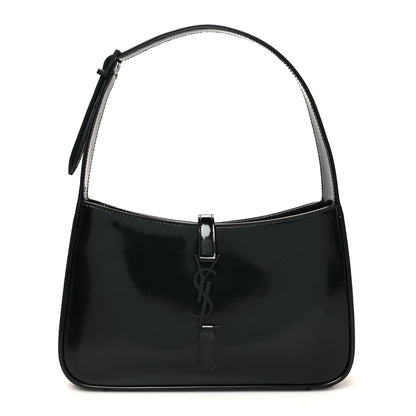 Saint Laurent Patent Le 5 A 7 Hobo Black 1 of 10