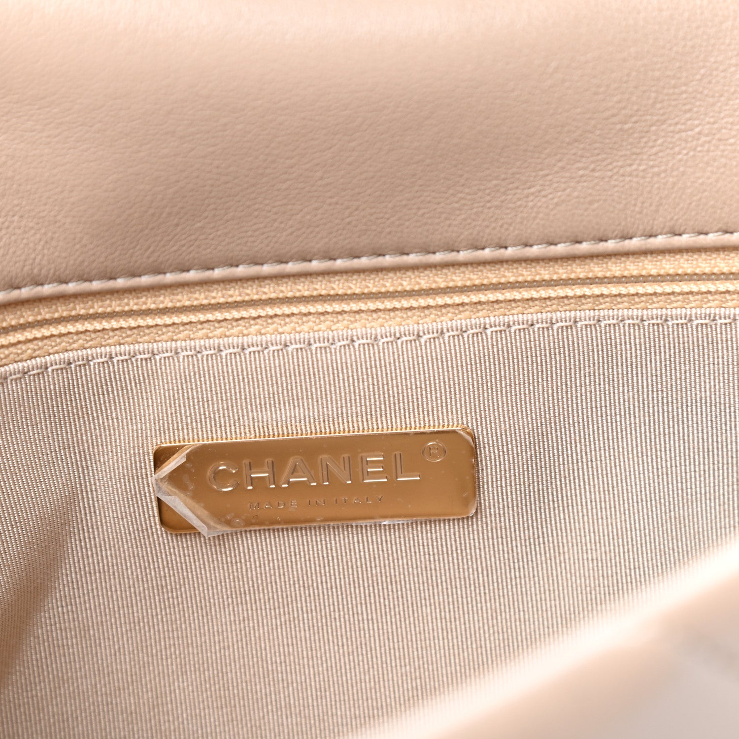 Chanel Lambskin Quilted Medium Chanel 19 Flap Dark Beige 6 of 11