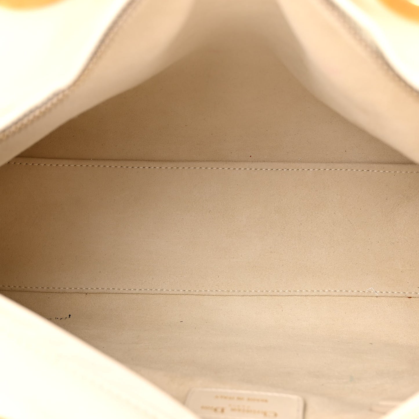 Lambskin Cannage Studded Large Supple Lady Dior White