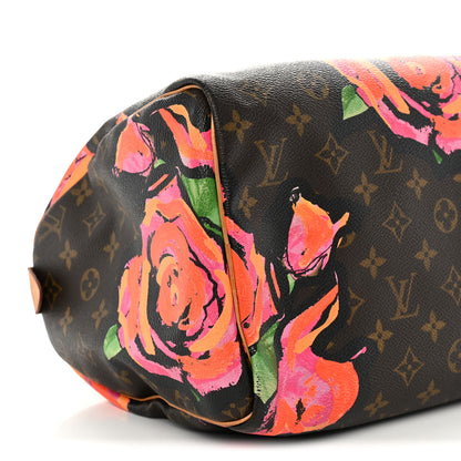 Louis Vuitton Monogram Roses Speedy 30 10 of 14