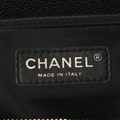Chanel Caviar Quilted XL Grand Shopping Tote GST Black 6 of 10