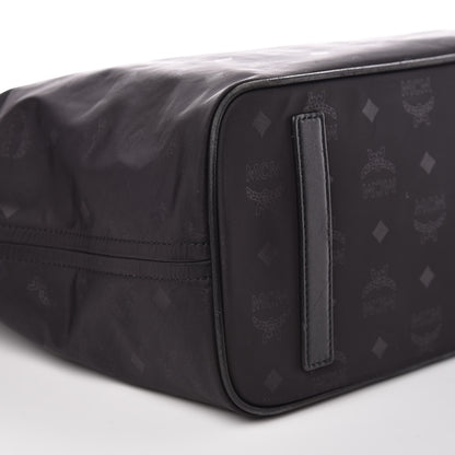 MCM Nylon Monogram Medium Dieter Shopper Tote Black 8 of 14