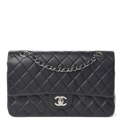 Chanel Lambskin Quilted Medium Double Flap Black 1 of 15