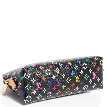 Louis Vuitton Monogram Multicolor Cosmetic Pouch Black Grenade 4 of 8