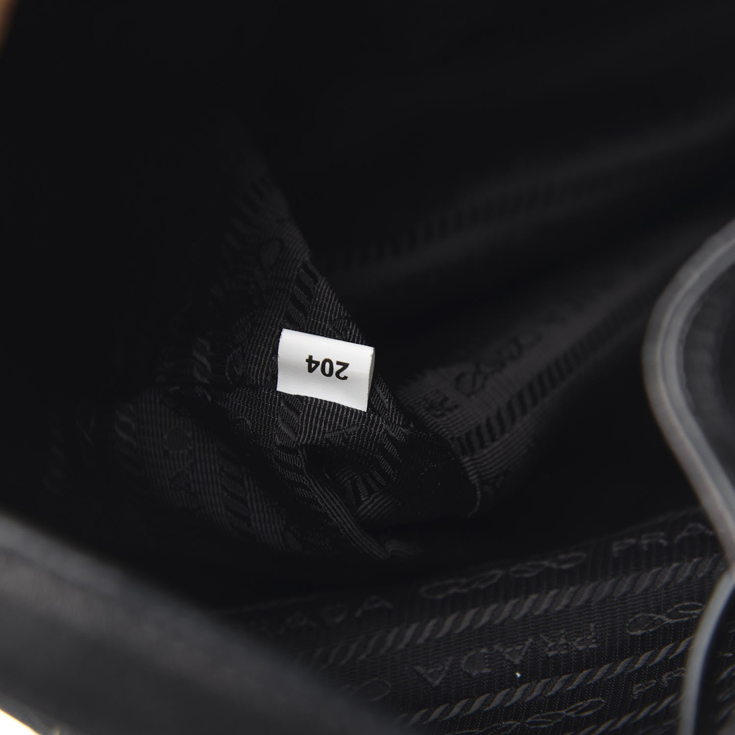 Prada Jacquard Logo Mini Bucket Crossbody Bag Black 6 of 9
