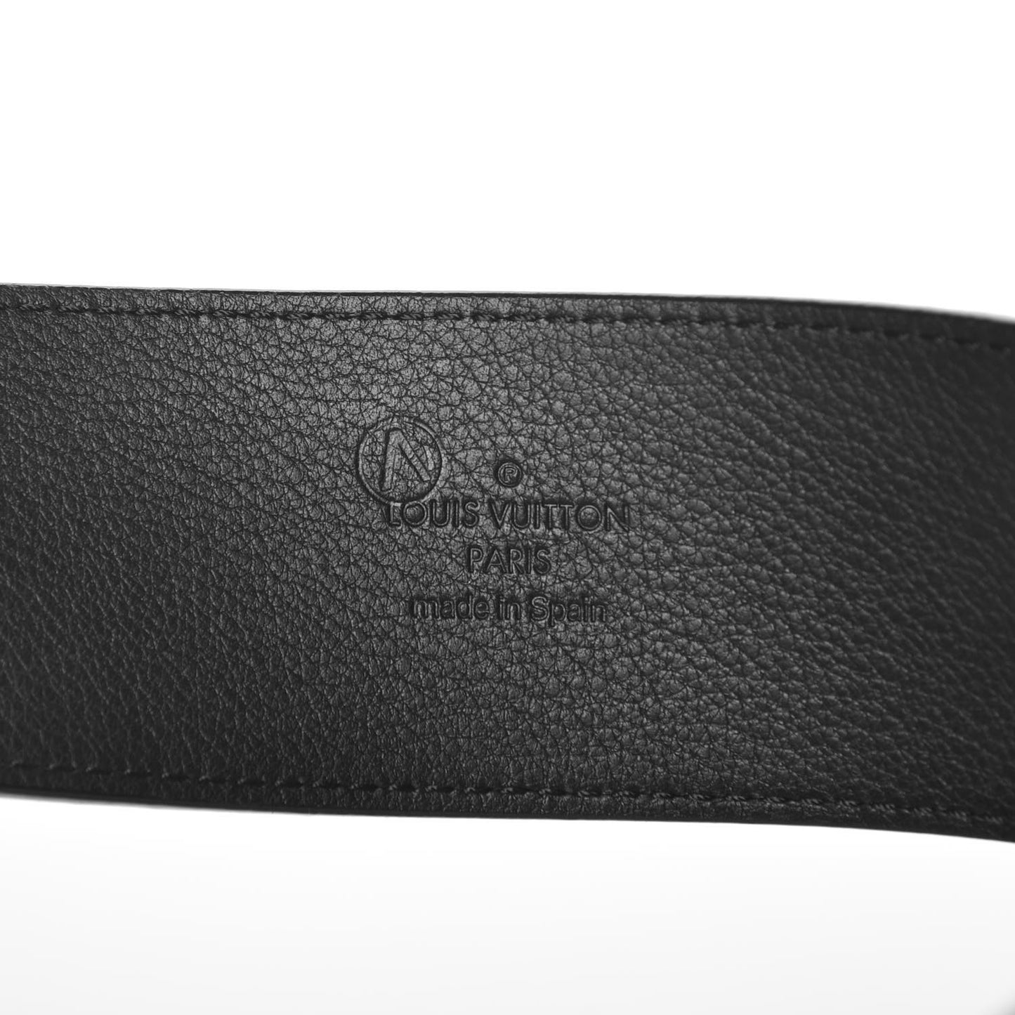Calfskin 45mm LV Capucine Initiales Belt 90 36 Black