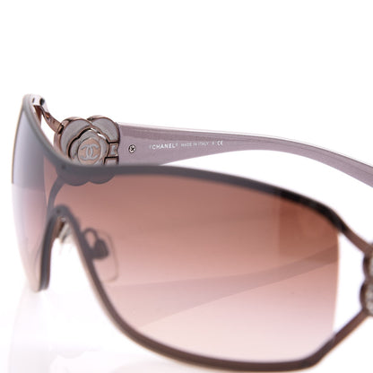 Chanel Swarovski Crystal Camellia CC Sunglasses 4164-B Bronze 6 of 9
