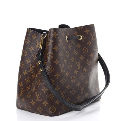 Louis Vuitton Monogram Neonoe MM Black 3 of 9