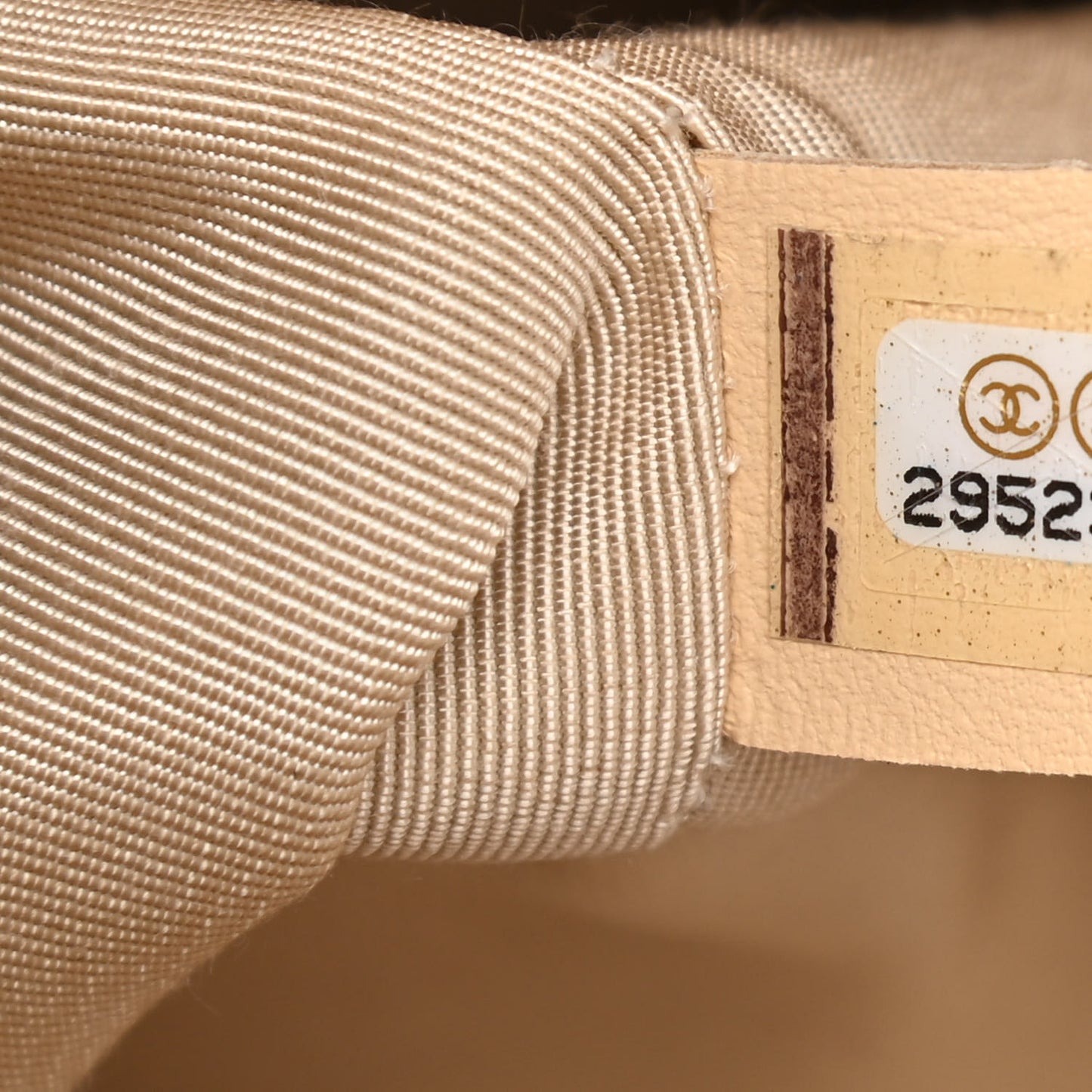 Goatskin Quilted Duma Drawstring Backpack Beige Black White