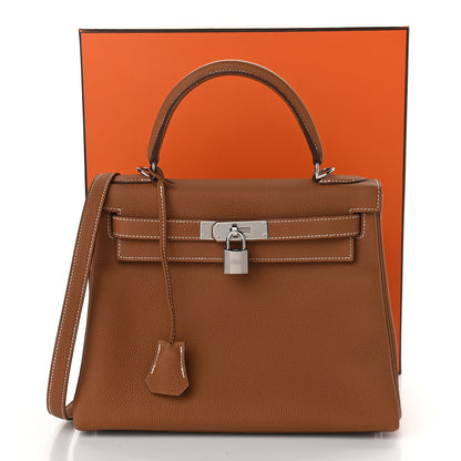 Hermes Togo Kelly Retourne 28 Gold 13 of 13