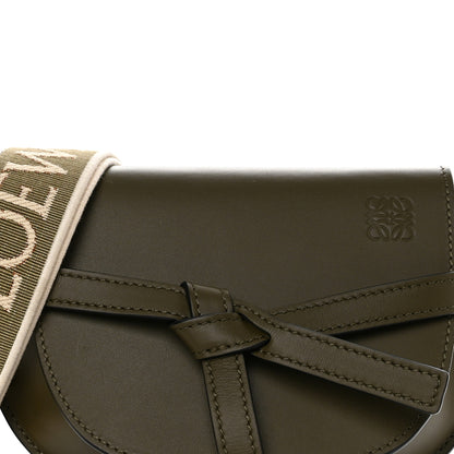 Loewe Calfskin Jacquard Mini Gate Dual Bag Autumn Green 8 of 10