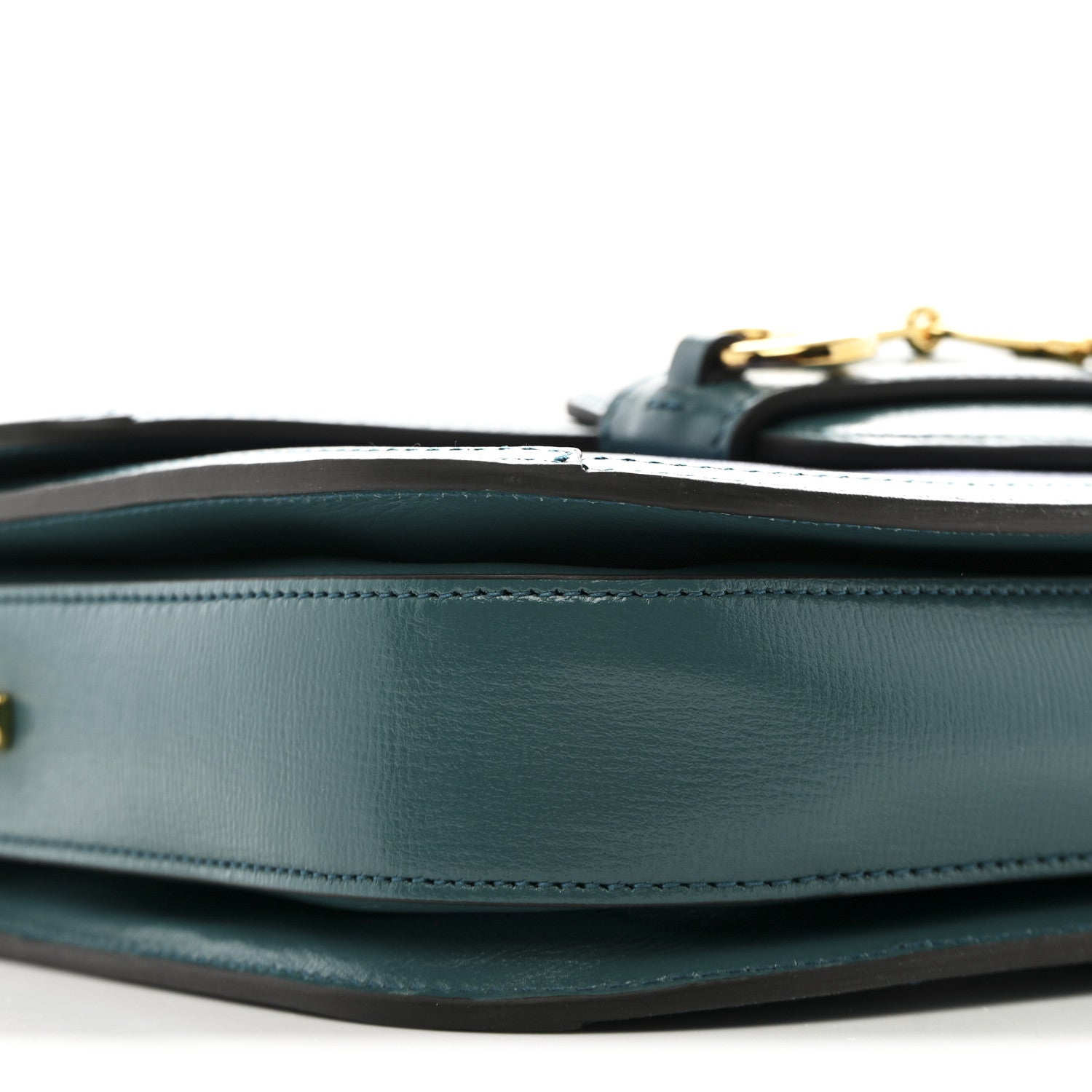 Gucci Azalea Calfskin Horsebit 1955 Shoulder Bag Imperial Blue Pavone 9 of 10
