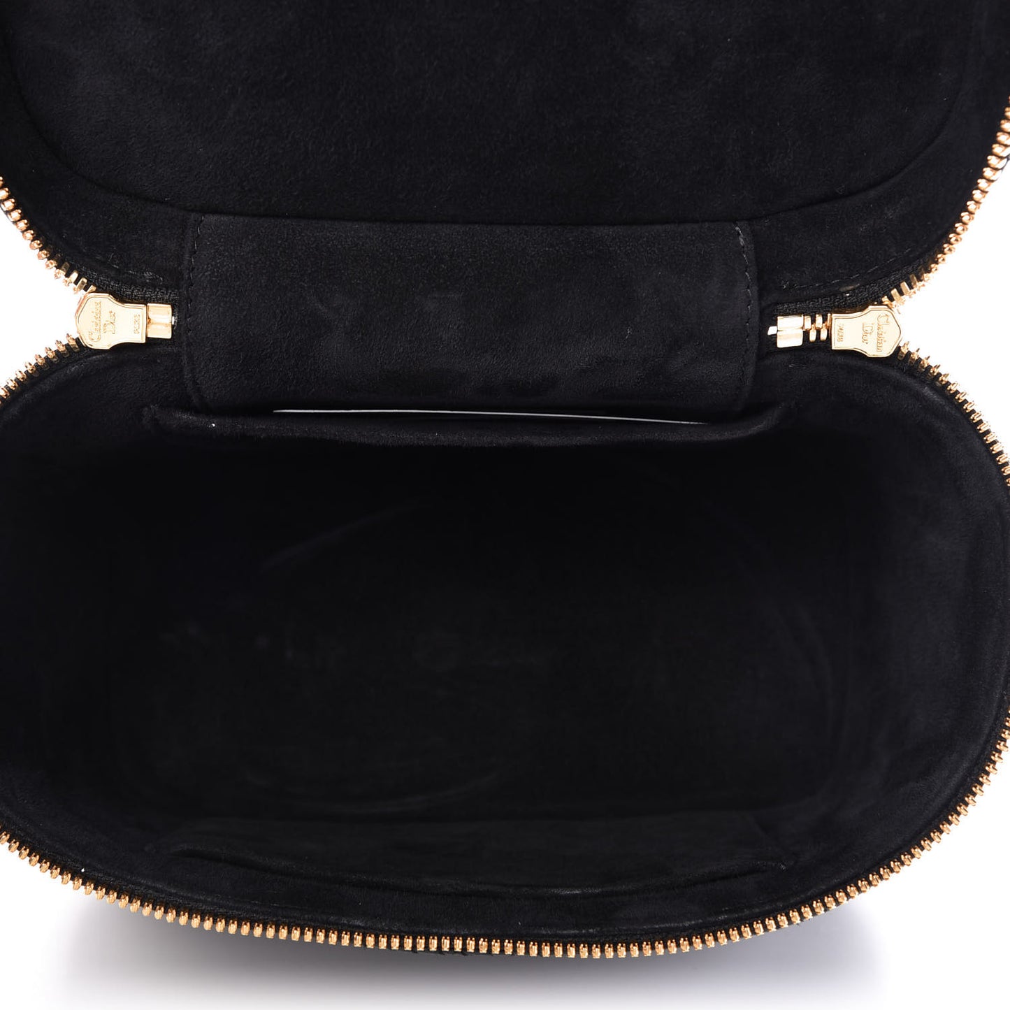 Lambskin Cannage Small Diortravel Vanity Case Black