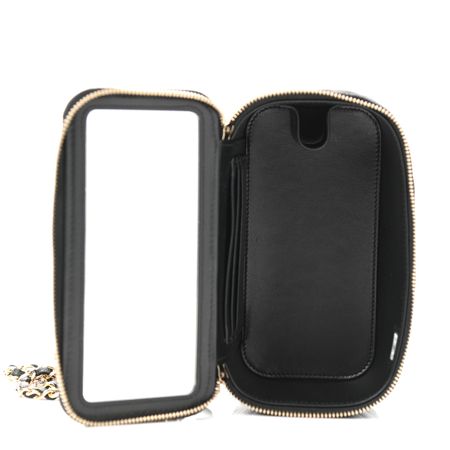 Chanel Caviar Quilted Enamel Coco Casino Small Vanity Case With Chain Black 5 of 12
