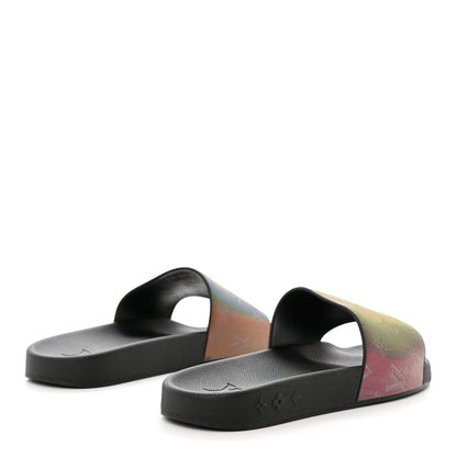 Louis Vuitton Monogram Watercolor Mens Waterfront Mules 7 Black 4 of 10