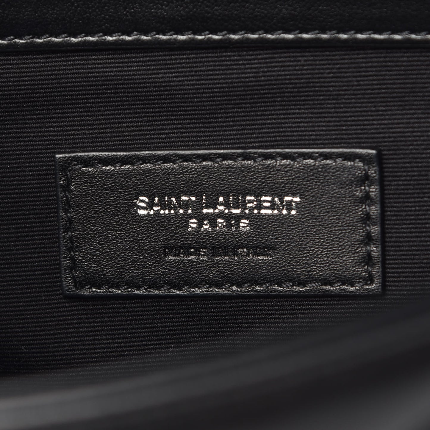 Calfskin Y Quilted Monogram Loulou Document Holder Black