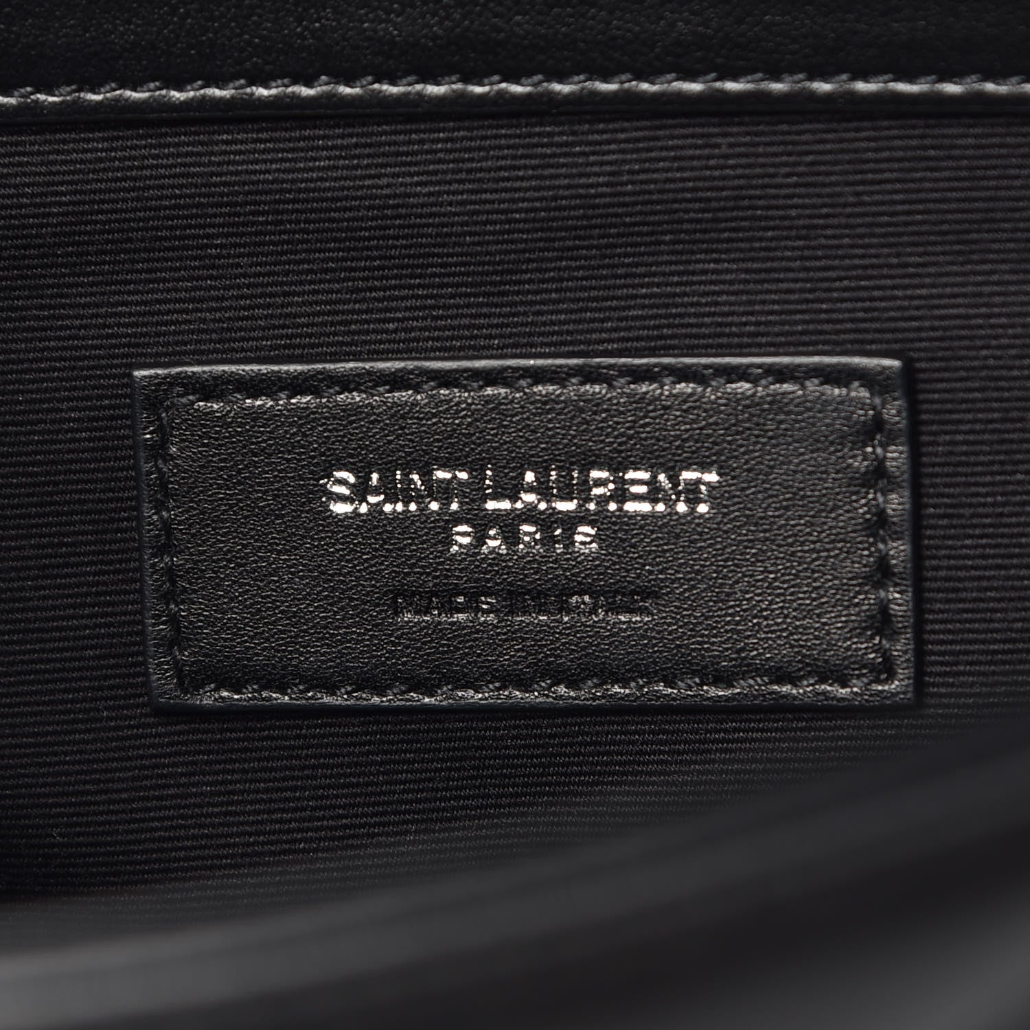 Saint Laurent Calfskin Y Quilted Monogram Loulou Document Holder Black 10 of 11