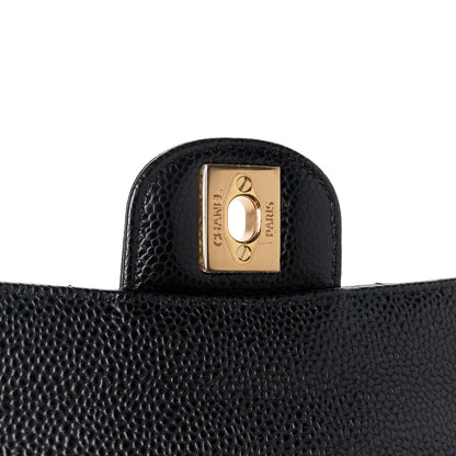 Chanel Caviar Quilted Medium Double Flap Black 7 of 11