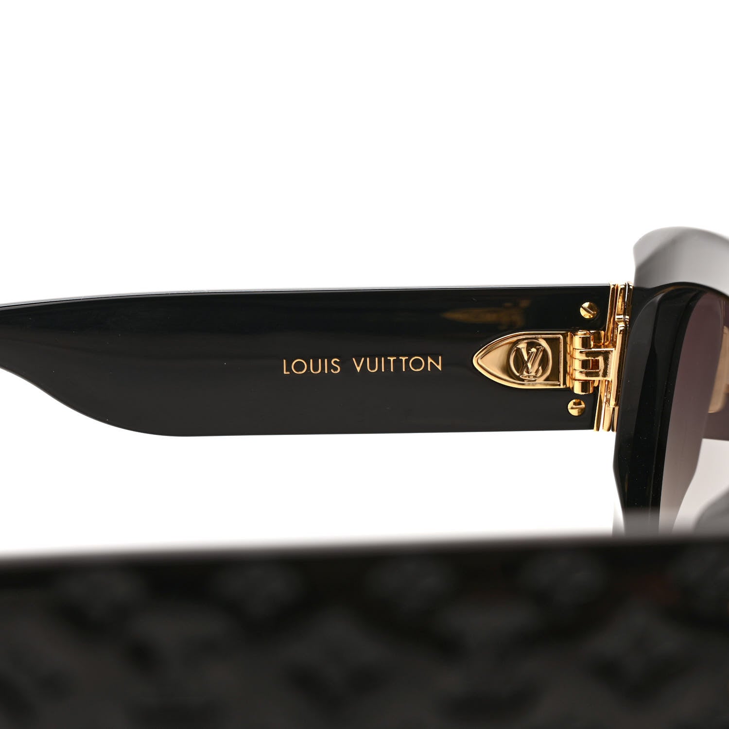Louis Vuitton Acetate LV Empreinte Square Sunglasses Z1611E Black 5 of 8