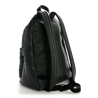 Bottega Veneta Smooth Calfskin Intrecciato Borsa Backpack Pine 3 of 13