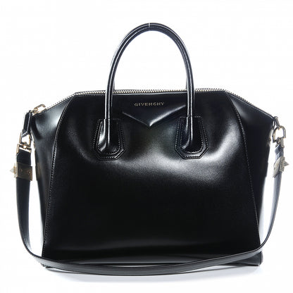 Givenchy Shiny Lord Calfskin Medium Antigona Black 1 of 8